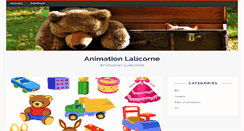 Desktop Screenshot of animation-lalicorne.fr